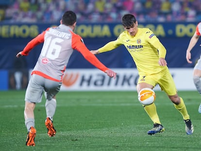 Gerard Moreno, en una imagen del partido del Villarreal ante el Salzburgo.