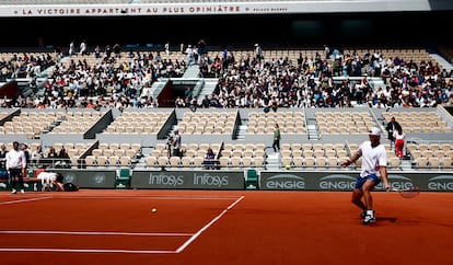 Nadal, durante un entrenamiento.