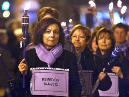 Una protesta contra la violencia de g&eacute;nero en Valencia, en 2013.