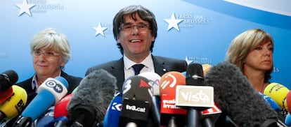 Carles Puigdemont, este martes en Bruselas.