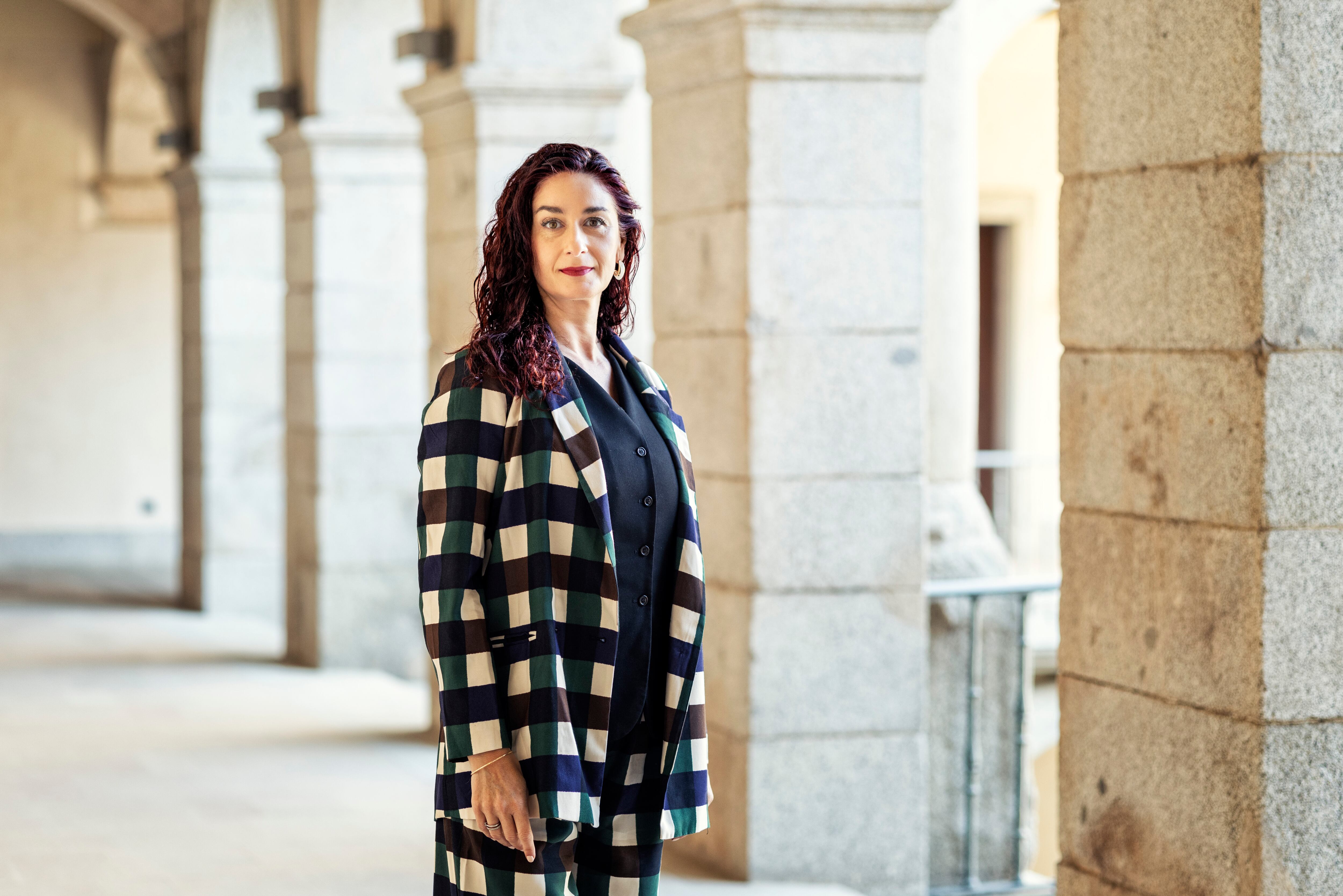 María Fernanda García Iribarren en el Rectorado de la Universidad de Alcalá de Henares. 