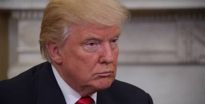 Donald Trump, en su visita a la Casa Blanca para preparar la transición.