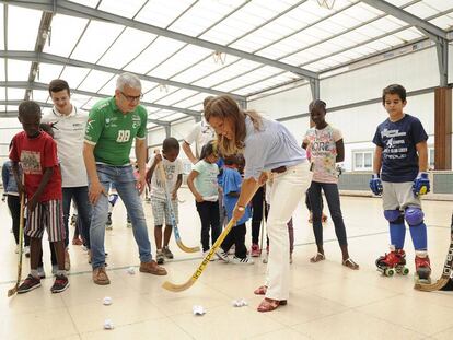 La conselleira de Medio Ambiente, Beatriz Mato, en un acto oficial en el Hockey Club Liceo de A Coruña.