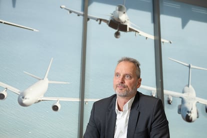 Michael Schoellhorn, consejero delegado de Airbus Defence and Space, en la sede de la compañía en Getafe, Madrid, durante la entrevista con CincoDías.