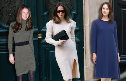 'Royals' como Kate Middleton o 'influencers' como Therese Hellström también se apuntan a la comodidad de los vestidos de punto.