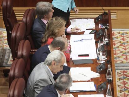 Cristina Cifuentes interviene en el pleno de la Asamblea de Madrid el jueves pasado.