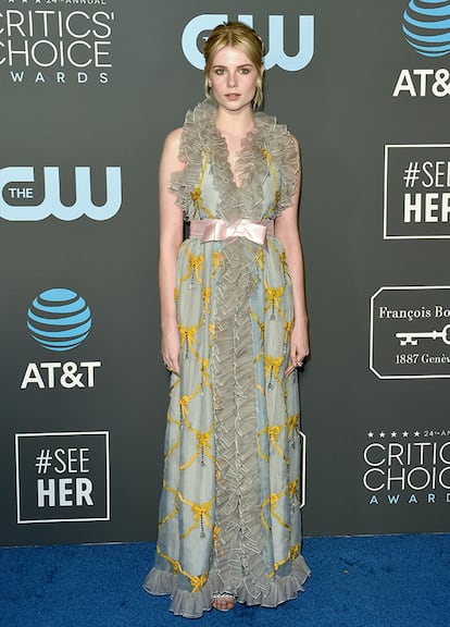 Lucy Boynton (Bohemian Rhapsody), de Gucci.