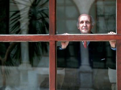 El científico Santiago Grisolía, en abril de 2003 en Cuenca.