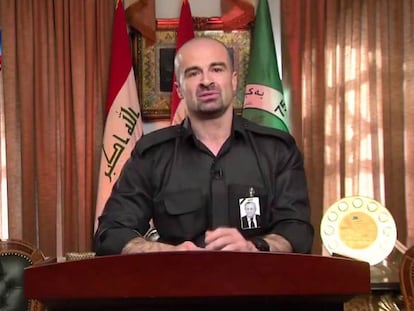 Bafel Talabani em imagem de vídeo.