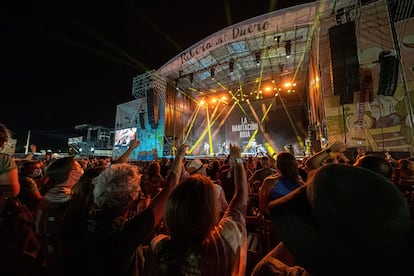 El grupo La Habitación Roja, durante el concierto que ofreció este sábado en el Sonorama Ribera.