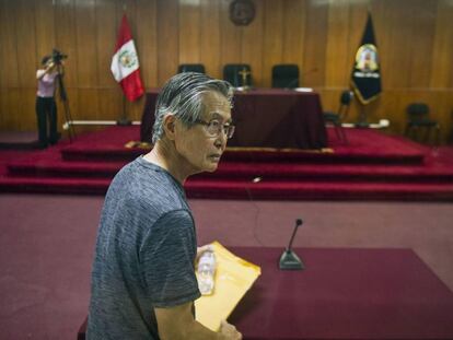 Alberto Fujimori en una fotografía en Lima, en 2015. 