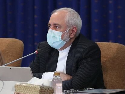 El ministro iraní de Exteriores, Mohammad Javad Zarif, durante la reunión del Gobierno del pasado lunes.