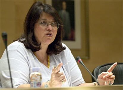 Elvira Rodríguez, durante la rueda de prensa.