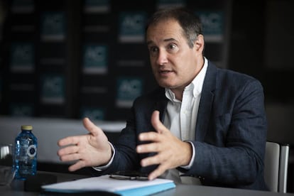 El director ejecutivo de Frontex, Fabrice Leggeri, el jueves en Algeciras.