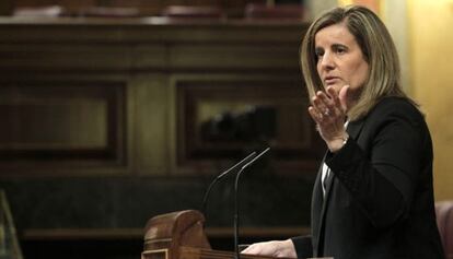 La ministra de Empleo y Seguridad Social, Fátima Báñez