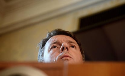 El ex primer ministro italiano Matteo Renzi, este martes en Roma.