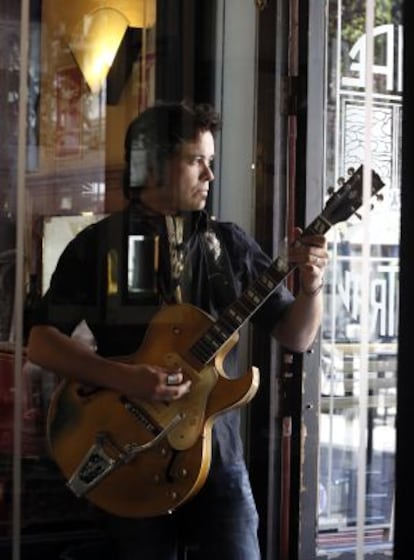 Diego García, 'El Twanguero', en el Café Central de Madrid.