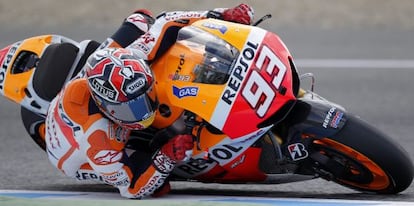 Marc Márquez, en el circuito de Jerez.