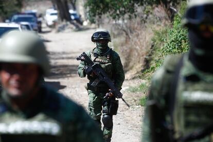 Operativo del Ejército Mexicano en Jalisco en julio del 2023.