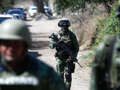 Operativo del Ejército Mexicano en Jalisco en julio del 2023.