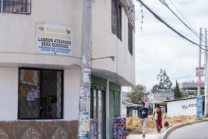 Barrio Zavala, al norte de Quito.