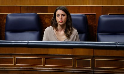 La ministra de Igualdad, Irene Montero, el 21 de diciembre en el Congreso.