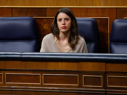 La ministra de Igualdad, Irene Montero, el 21 de diciembre en el Congreso.