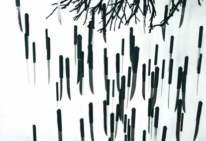 'El árbol de las amenazas', obra de Manuel Barbero expuesta en Art Madrid '14.