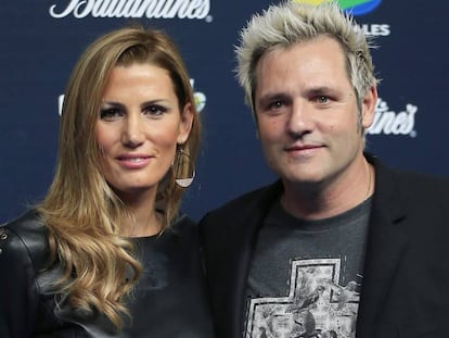 Santiago Cañizares y su esposa Mayte García, en una imagen de 2019.