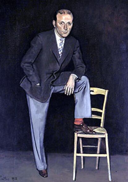 Retrato del galerista Pierre Matisse, realizado por Balthus en 1938.