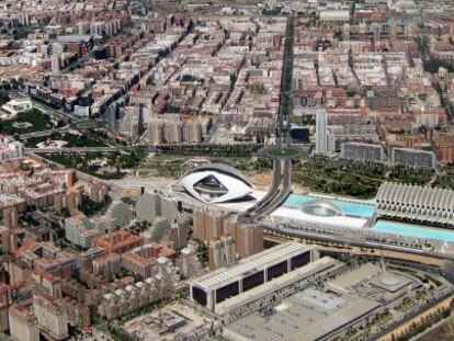 Vista a&eacute;rea de Valencia