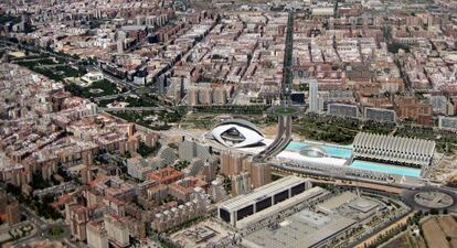 Vista aérea de Valencia
