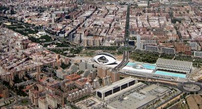 Vista a&eacute;rea de Valencia