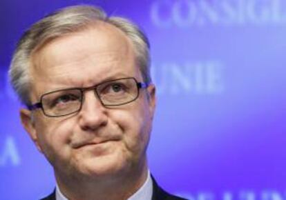 El vicepresidente económico de la Comisión Europea, Olli Rehn en Bruselas, Bélgica. EFE/Archivo