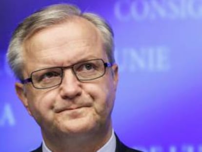 El vicepresidente económico de la Comisión Europea, Olli Rehn en Bruselas, Bélgica. EFE/Archivo