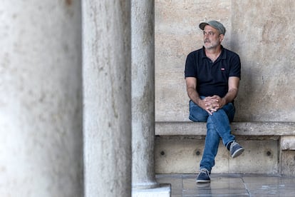 El cineasta Alfonso Amador, la pasada semana en la Nau de la Universitat de València. 
