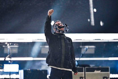 Liam Gallagher, durante el concierto de este viernes.
