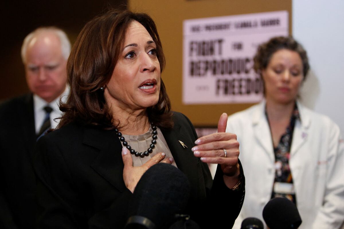 In a first, Vice President Harris tours Minnesota clinic that performs ...