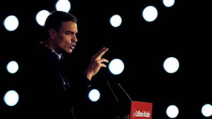 Pedro Sánchez em Barcelona.