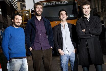 Los componentes del grupo folk catal&aacute;n &quot; Manel&quot; de izq. a der. : Arnau Vallv&eacute;, Guillem Gisbert, Roger Padilla, Mart&iacute; Maym&oacute;. 