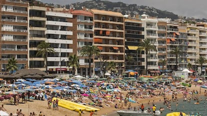 Una playa de Lloret de Mar, en una imagen de archivo.