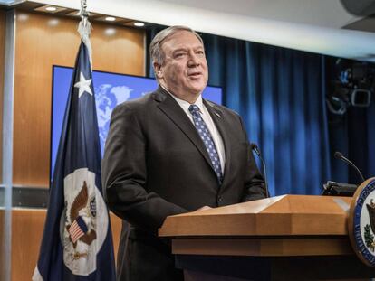 El secretario de Estado de EE UU, Mike Pompeo, el pasado martes.