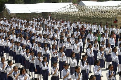 Ni&ntilde;os en la escuela de Adarsha Saula Yubak, en Katmand&uacute;.