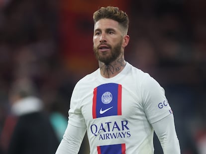 El futbolista español Sergio Ramos, en un partido reciente con el PSG.