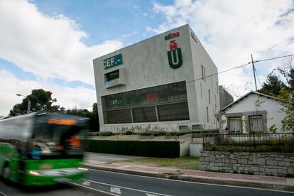 La universidad privada a distancia Udima, a la entrada de Madrid.