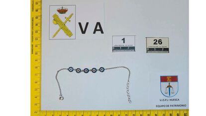 Joyas incautadas por la Guardia Civil a un grupo de investigados por robos de viviendas rurales del norte de España