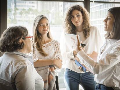 Isabel Arcones, Belén Cruz, Agustina Sartori y Paola Santana, empresarias o trabajadoras en Silicon Valley (Estados Unidos)