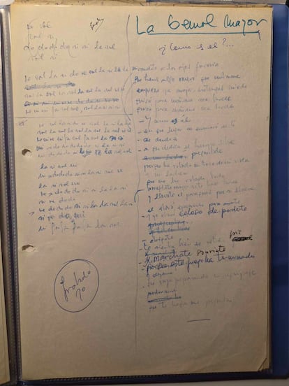 Letra en la exposición Las mejores letras en español