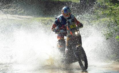 Toby Price, durante la segunda etapa del Dakar.