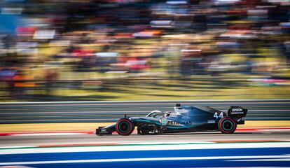 Lewis Hamilton, durante el Gran Premio de Fórmula 1 de Estados Unidos 2019.